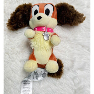Disney Store Fifi The Peke Plush Minnie Mouse Dog Pet Collar Tag 6" Stuffed Toy